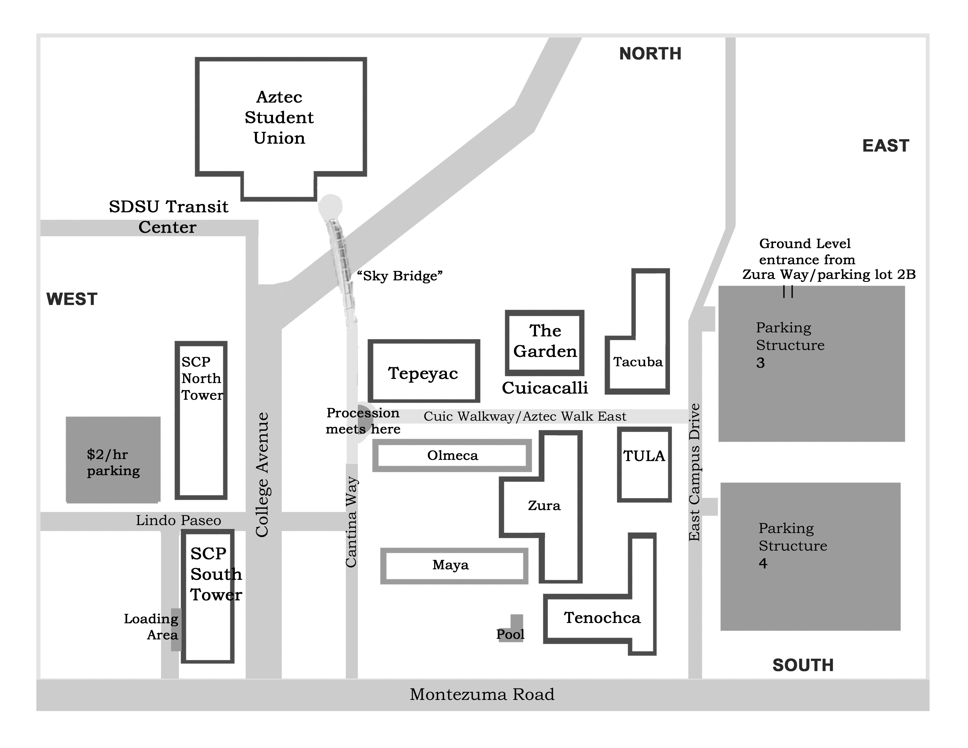 simple SDSU map