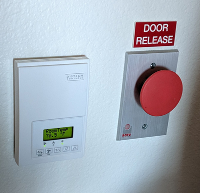 door release button