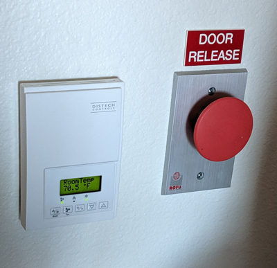 door release button